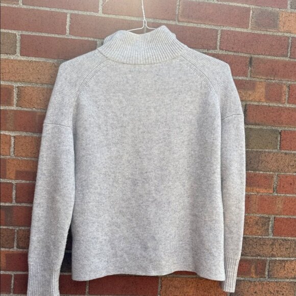 J.Crew Women’s Half-Snap Sweater – Heather Gray – Size XS - Picture 4 of 4